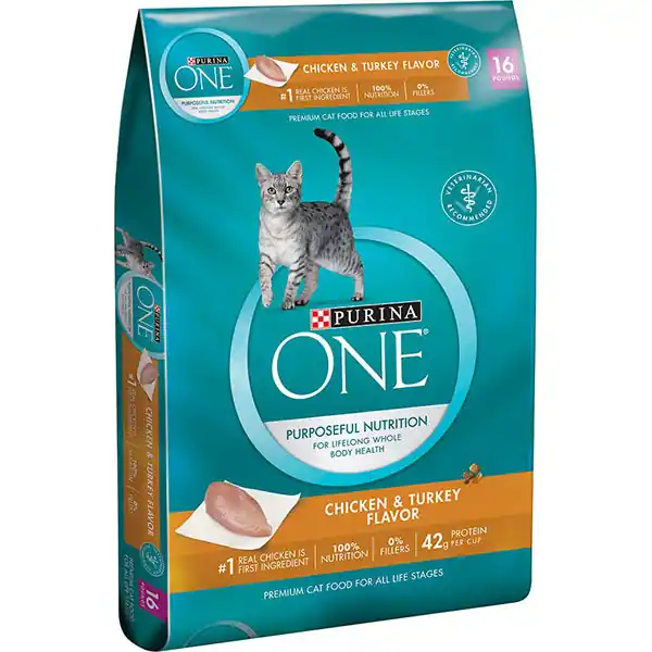 Purina One Chicken & Turkey Flavor Premium Dry Cat Food