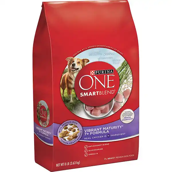 Purina One Smartblend Vibrant Maturity +7 Senior Formula Premium Dry Dog Food