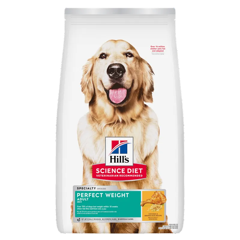 Hill‘s Science Diet Adult Perfect Weight Chicken & Brown Rice Recipe Dog Food