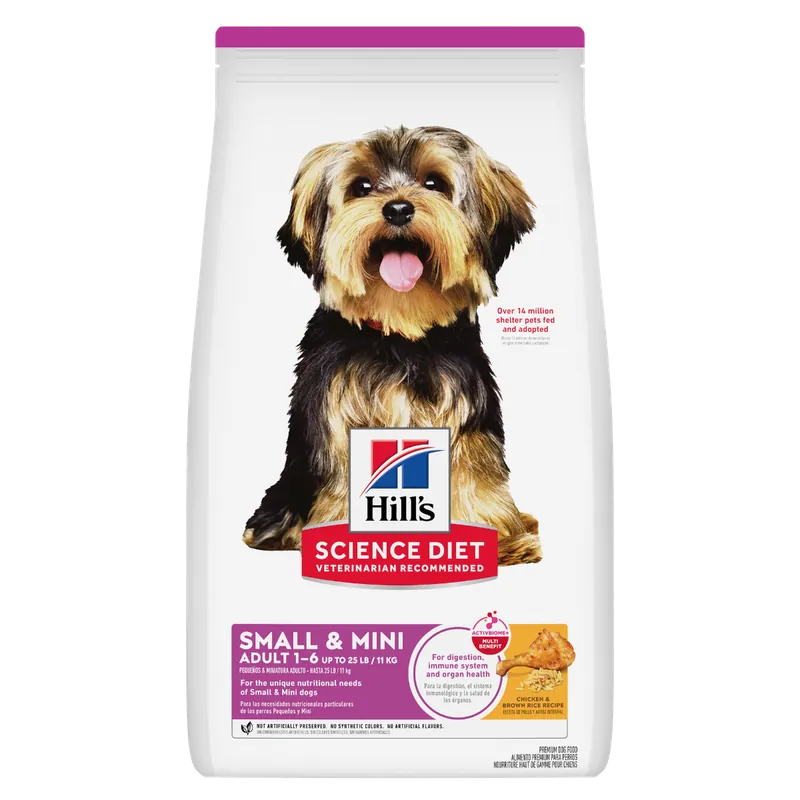 Hill‘s Science Diet Adult Small & Mini Chicken & Brown Rice Recipe Dog Food