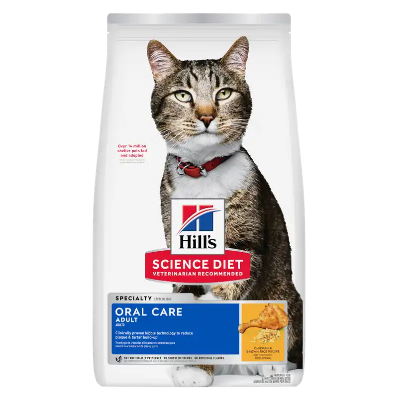 Hill‘s Science Diet Adult Oral Care Chicken & Brown Rice Recipe Cat Food