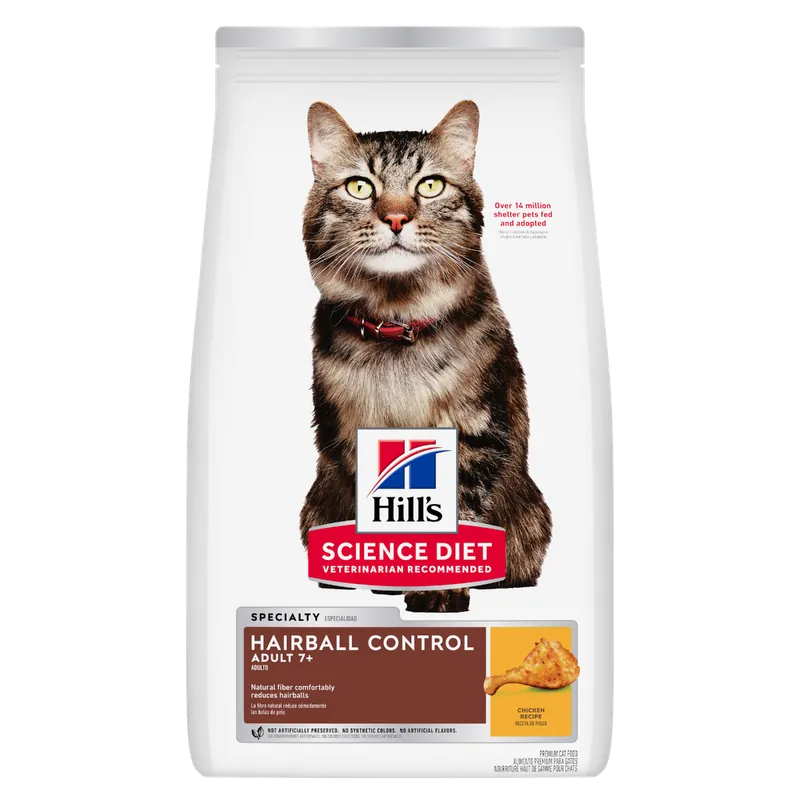 Hill‘s Science Diet Adult 7+ Hairball Control Chicken Recipe Cat Food