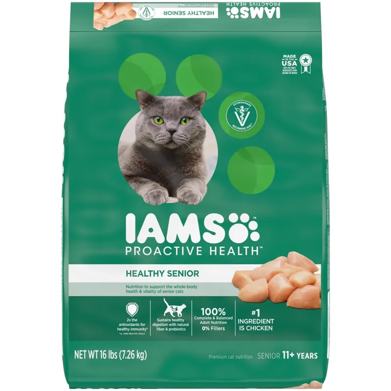 Iams Proactive Health Healthy Senior with Chicken Dry Cat Food