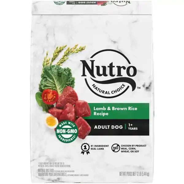 Nutro Natural Choice Adult Dry Dog Food, Lamb & Brown Rice Recipe Dog Kibble