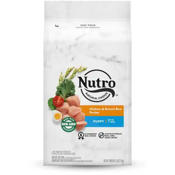 Nutro Natural Choice Puppy Dry Dog Food, Chicken & Brown Rice Recipe Dog Kibble
