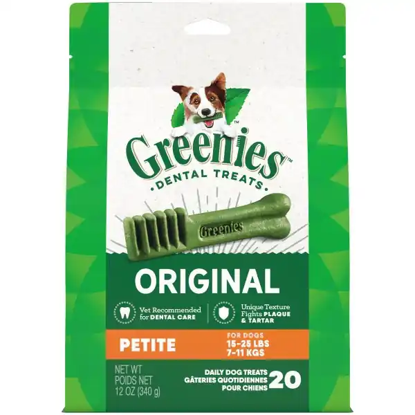Greenies Original Dental Chews Dog Treats - Petite