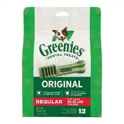 Greenies Original Dental Chews Dog Treats - Regular