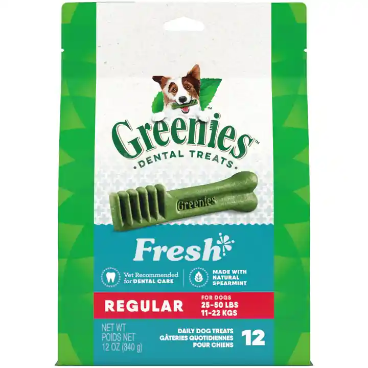 Greenies Freshmint Dental Chews Dog Treats 12oz