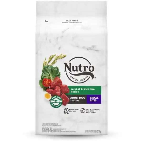 Nutro Natural Choice Small Bites Adult Dry Dog Food, Lamb & Brown Rice Recipe Dog Kibble