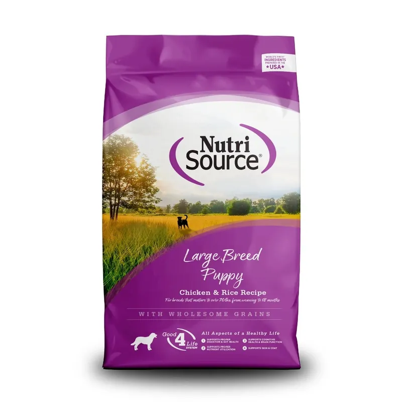 NutriSource Large Breed Puppy Chicken and Rice Formula Dry Dog Food