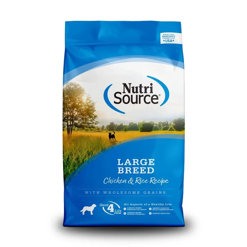 NutriSource Large Breed Adult Chicken and Rice Formula Dry Dog Food