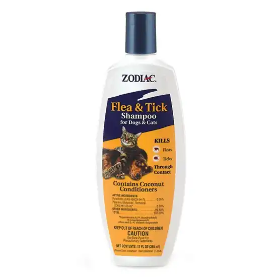 Zodiac Flea & Tick Shampoo for Dogs & Cats 12oz