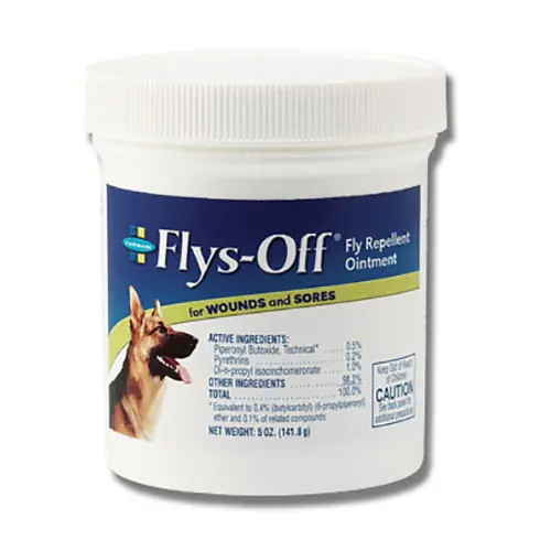 Flys-Off Fly Repellent Ointment for Wounds and Sores 5oz