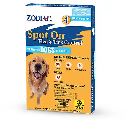 Zodiac Spot-On Flea & Tick Control for Dogs and Puppies