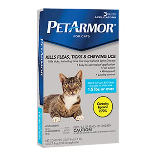 PetArmor for Cats Flea Control 1.5 lbs and up, 3 Applications