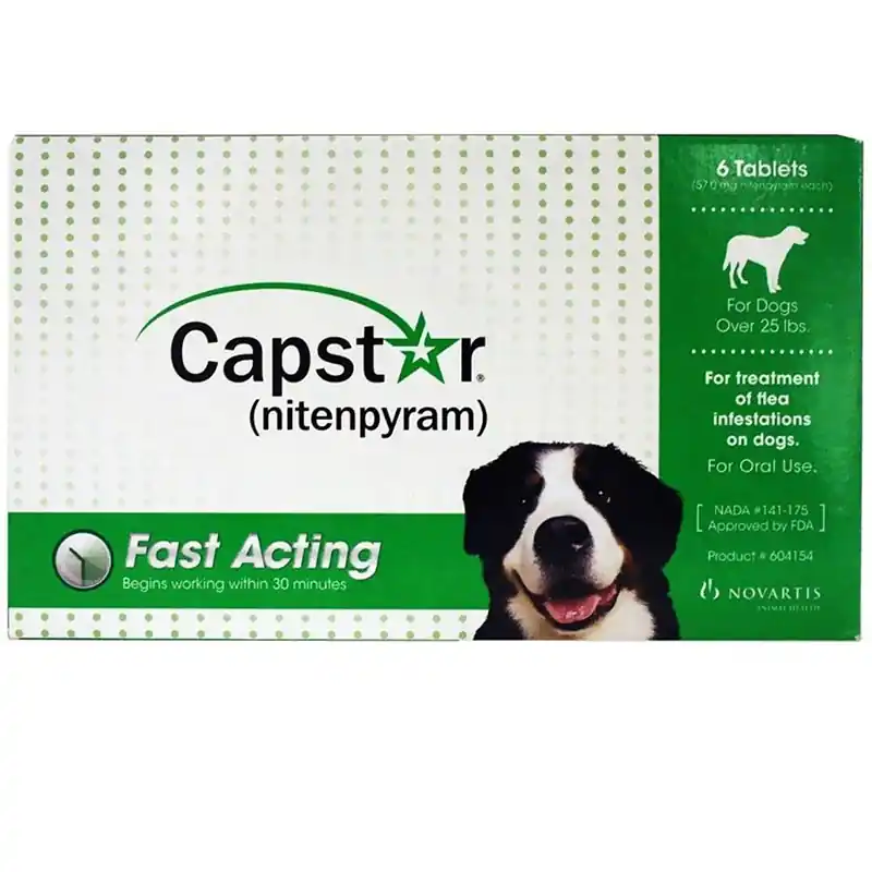Capstar (nitenpyram) Flea Tablets for Dogs over 25lbs