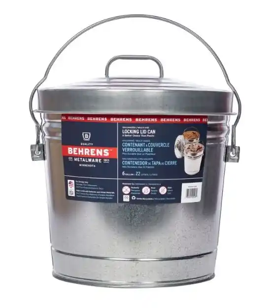 Behrens Locking Lid Can 6 Gal