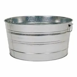 Behrens Round Galvanized Steel Tub 15 Gal