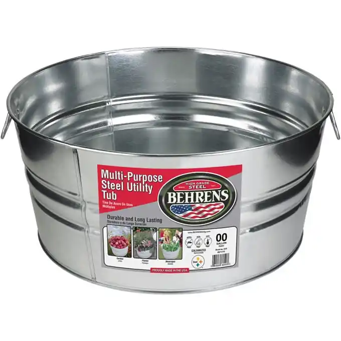 Behrens Round Galvanized Steel Tub