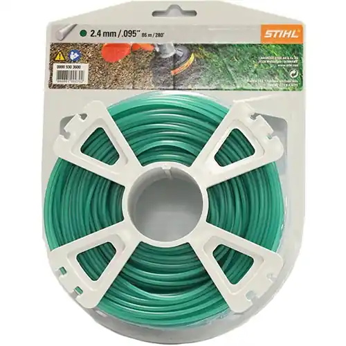 Stihl .095" Commercial Round Trimmer Line Dark Green Color - Large Spools
