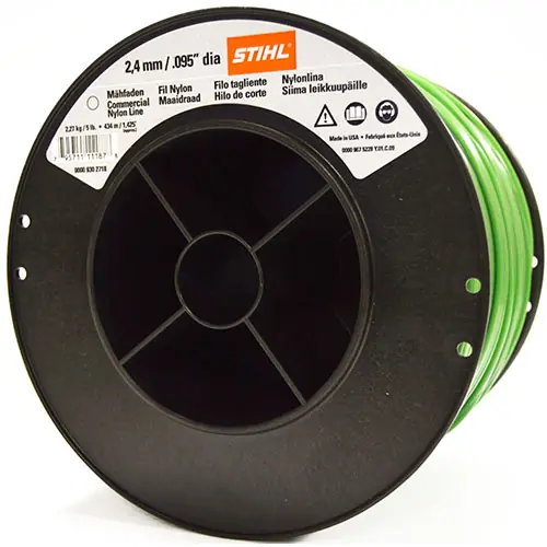 Stihl .095" Commercial Round Trimmer Line Dark Green Color - 5 lb. Spools