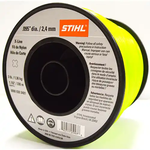 Stihl .095" Neon Green X-Line - 3 lb. Spools