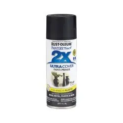 Rust-Oleum Painter‘s Touch Ultra Cover 2x Matte Spray Paint 12oz Flat Black