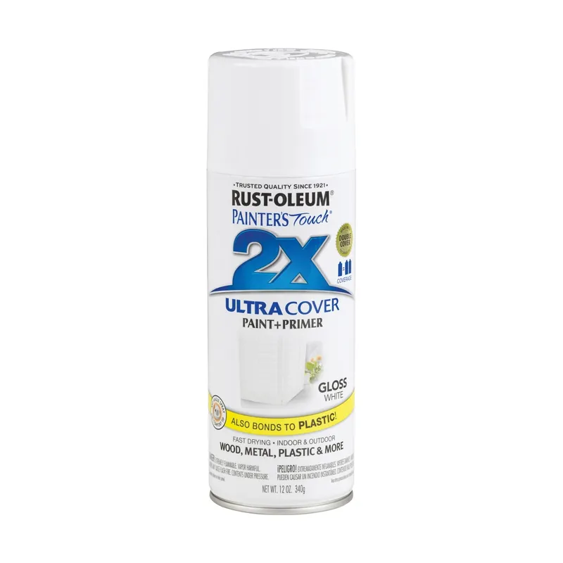 Rust-Oleum Painter‘s Touch Ultra Cover 2x Gloss Spray Paint 12oz White