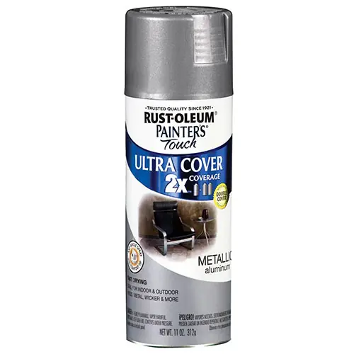 Rust-Oleum Painter‘s Touch Ultra Cover 2x Spray Paint 12oz - Metallic Aluminum