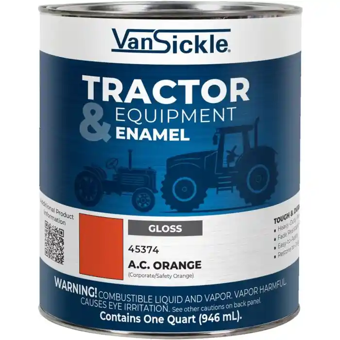 Van Sickle Paint 45374 Tractor & Equipment Enamel Gloss Paint - A.C. Orange (Corporate/Safety Orange) - 1 Quart