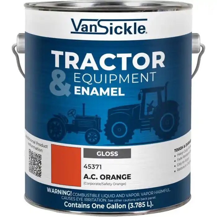Van Sickle Paint 45371 Tractor & Equipment Enamel Gloss Plaint - A.C. Orange (Corporate/Safety Orange) - 1 Gallon