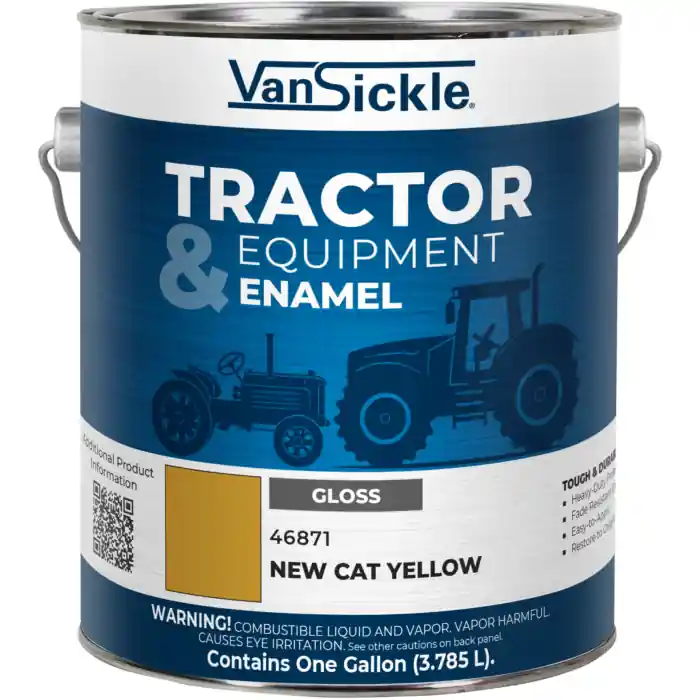 Van Sickle Paint 46871 Tractor & Equipment Enamel Spray Gloss Paint - New Cat Yellow - 12 oz Spray