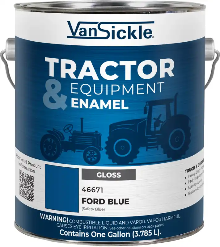 Van Sickle Paint 46671 Tractor & Equipment Enamel Gloss Paint - Ford Blue (Safety Blue) - 1 Gallon