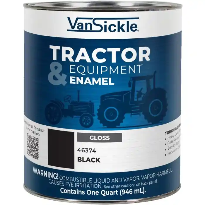 Van Sickle Paint 46374 Tractor & Equipment Enamel Gloss Paint - Black - 1 Quart