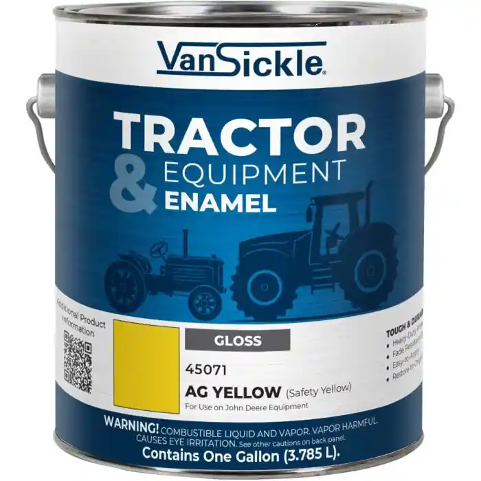 Van Sickle Paint 45071 Tractor & Equipment Enamel Gloss Paint - Ag Yellow (Safety Yellow) For use on John Deere Equipment - 1 Gallon