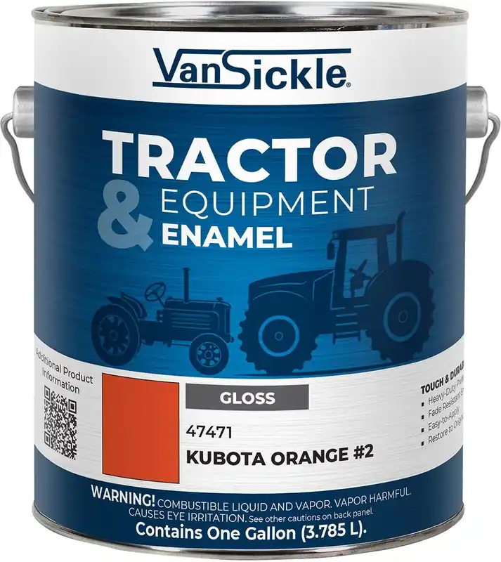 Van Sickle Paint 47470 Tractor & Equipment Enamel Gloss Paint – Kubota Orange 2 - 1 Gallon