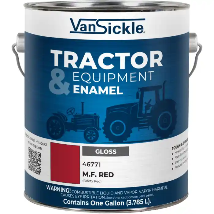 Van Sickle Paint 46771 Tractor & Equipment Enamel Spray Gloss Paint - M.F. Red (Safety Red) - 1 Gallon