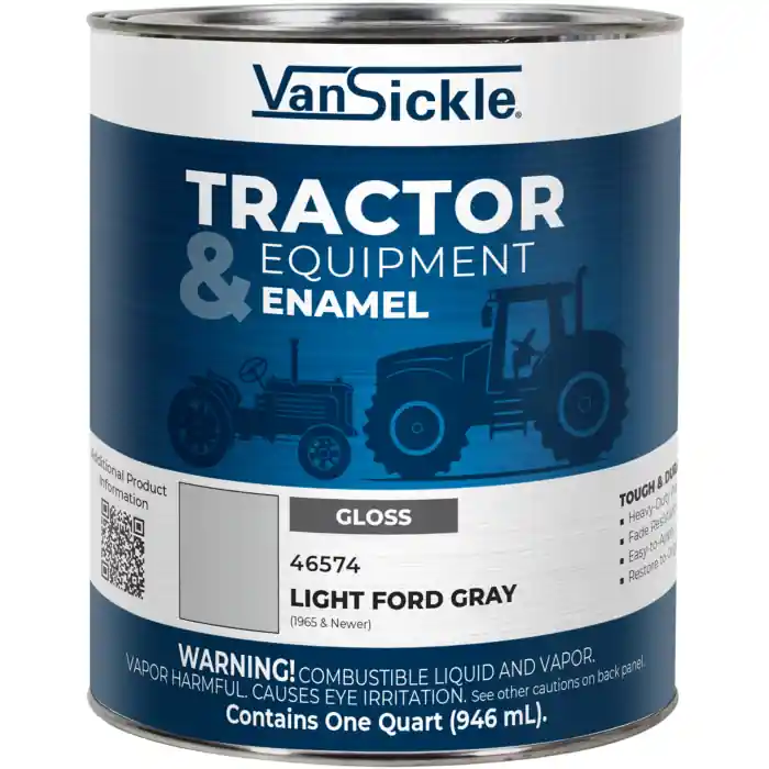 Van Sickle Paint 46574 Tractor & Equipment Enamel Gloss Paint - Light Ford Gray (1965 & Newer) - 1 Quart