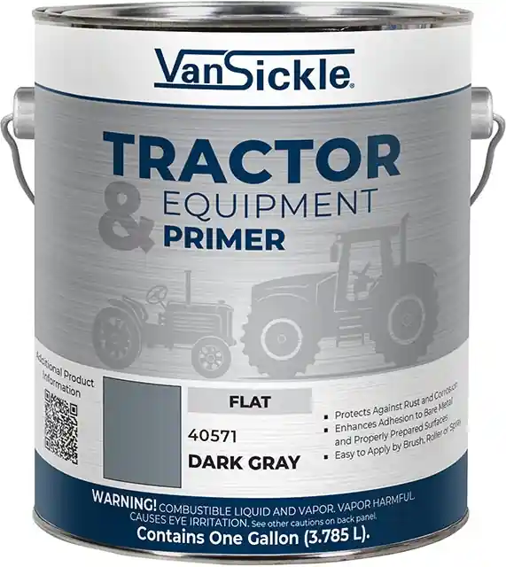 Van Sickle Paint 40571 Tractor & Equipment Primer Flat Paint - Dark Gray - 1 Gallon