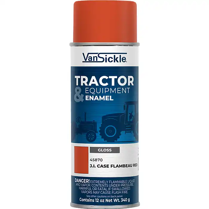 Van Sickle Paint 45870 Tractor & Equipment Enamel Gloss Paint - J.I. Case Flambeau Red - 12 oz Spray
