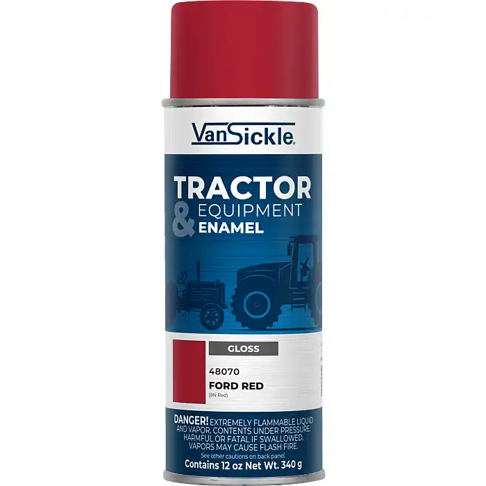 Van Sickle Paint 48070 Tractor & Equipment Enamel Gloss Paint – Ford Red (8N Red) - 12 oz Spray