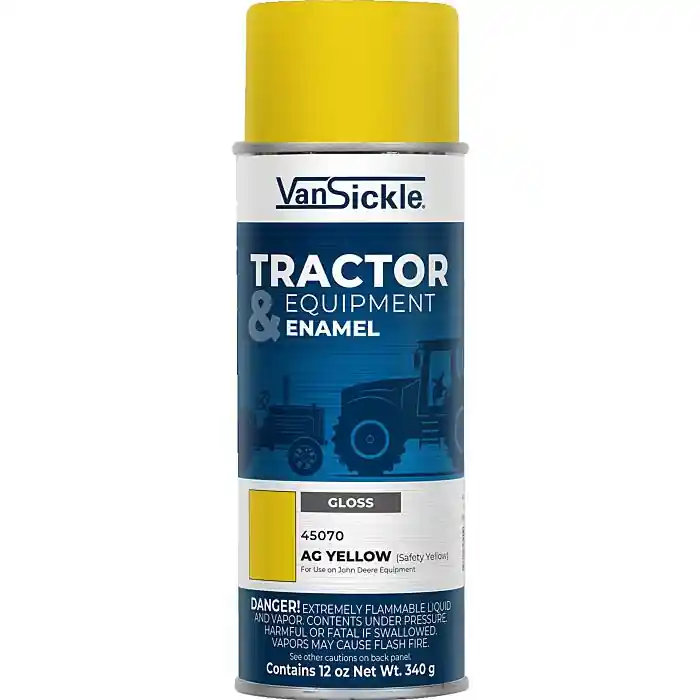 Van Sickle Paint 45070 Tractor & Equipment Enamel Gloss Paint - Ag Yellow (Safety Yellow) For use on John Deere Equipment - 12 oz Spray
