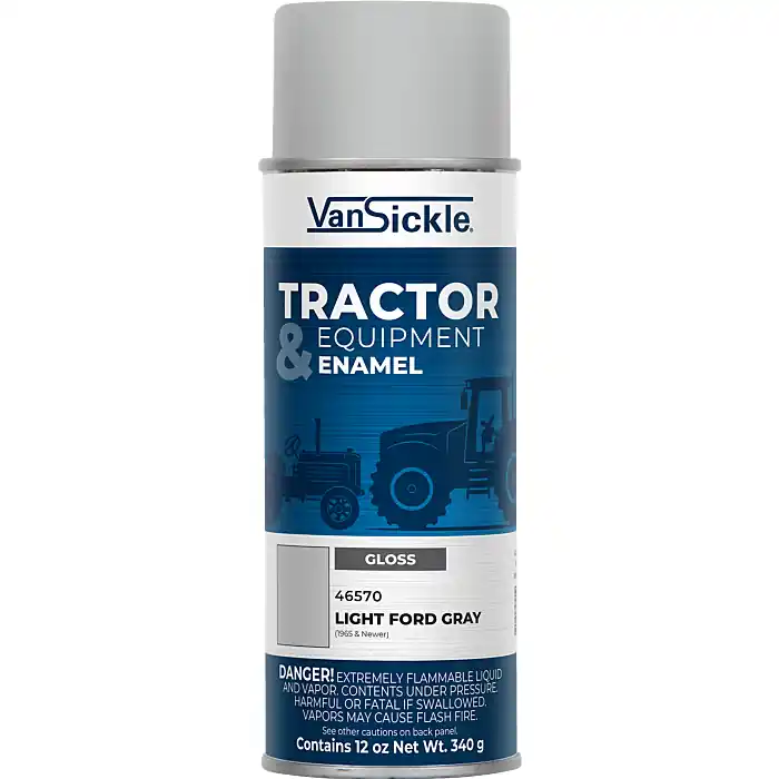 Van Sickle Paint 46570 Tractor & Equipment Enamel Spray Gloss Paint - Light Ford Gray (1965 & Newer) - 12 oz Spray