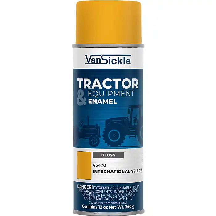 Van Sickle Paint 45470 Tractor & Equipment Enamel Gloss Paint - International Yellow - 12 oz Spray