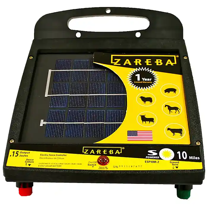 Blitzer 10-Mile Solar Fence Charger ESP10M-BL