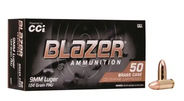 Blazer Brass Handgun Ammunition 9mm 124 Grain