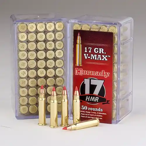 Hornady 17 HMR 17 gr V-MAX Rimfire Ammo