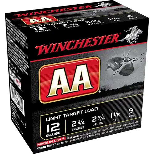 Winchester AA Light Target Load 12ga 9-Shot