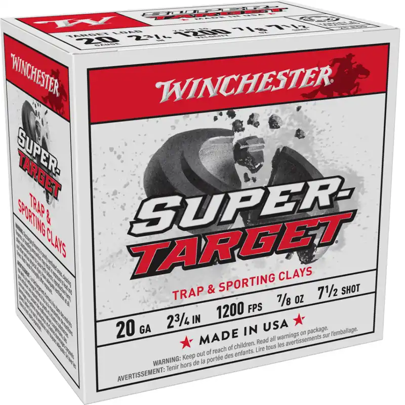 Winchester Target Load 20 Gauge 7.5 Shotshells - 25 Rounds