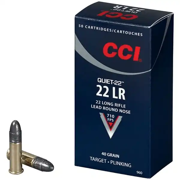 CCI Quiet-22 .22LR 40 Grain LRN Ammo